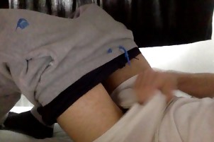 young teen shows off his assets on cam